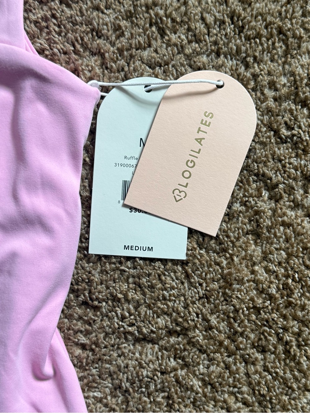 Blogilates Womens Ruffle Back Tank Top - Picture 5 of 9